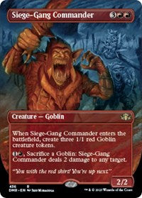 Siege-Gang Commander (Borderless) (436) [Dominaria Remastered]