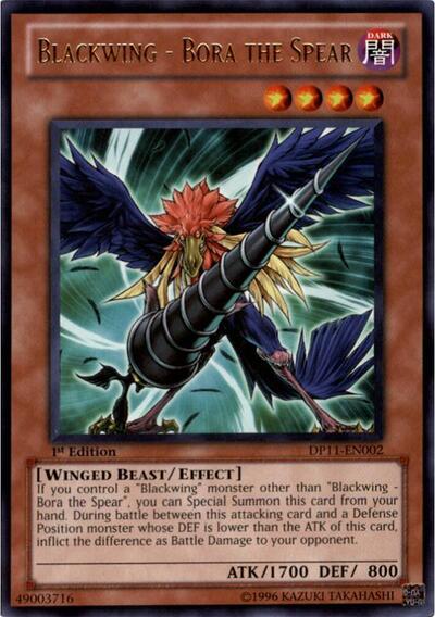 Blackwing - Bora the Spear (DP11-EN002) [Duelist Pack 11: Crow]