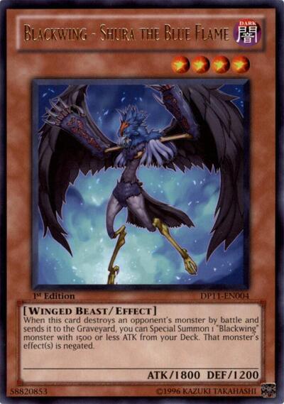 Blackwing - Shura the Blue Flame (DP11-EN004) [Duelist Pack 11: Crow]