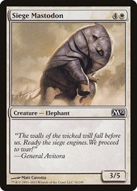 Siege Mastodon (34) [Magic 2012 (M12)]
