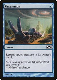 Unsummon (79) [Magic 2012 (M12)]