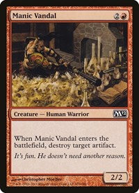 Manic Vandal (151) [Magic 2012 (M12)]