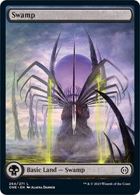 Swamp (264) - Full Art (264) [Phyrexia: All Will Be One]