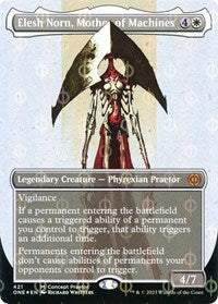 Elesh Norn, Mother of Machines (Concept Praetor) (Step-and-Compleat Foil) (421) [Phyrexia: All Will Be One]