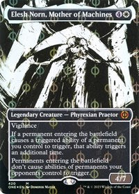 Elesh Norn, Mother of Machines (Showcase) (Step-and-Compleat Foil) (420) [Phyrexia: All Will Be One]