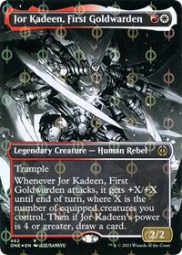 Jor Kadeen, First Goldwarden (Borderless) (Step-and-Compleat Foil) (462) [Phyrexia: All Will Be One]