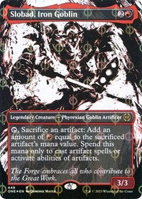 Slobad, Iron Goblin (Showcase) (Step-and-Compleat Foil) (448) [Phyrexia: All Will Be One]