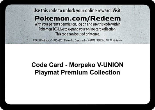 Code Card - Morpeko V-UNION Playmat Premium Collection [SWSH: Crown Zenith]