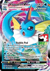Vaporeon VMAX (030/203) [Prize Pack Series Cards]