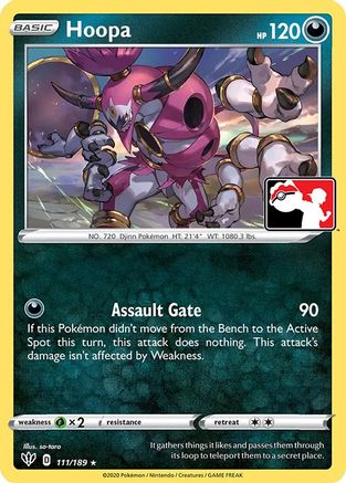 Hoopa 111  Prize Pack Series Cards - Rare