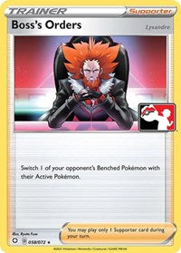 Boss's Orders [Lysandre] - 058/072 (058/072) [Prize Pack Series Cards]