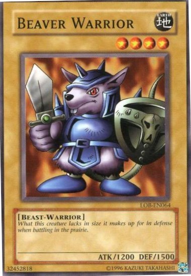Beaver Warrior (LOB-EN064) [Legend of Blue Eyes White Dragon (Worldwide English)]