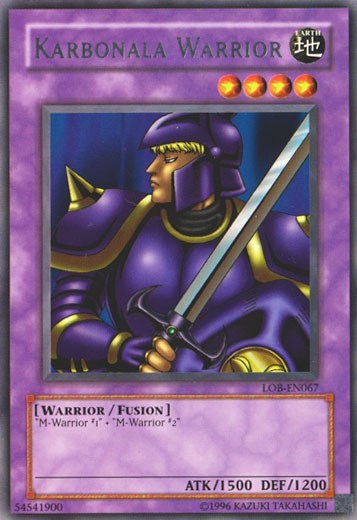 Karbonala Warrior (LOB-EN067) [Legend of Blue Eyes White Dragon (Worldwide English)]