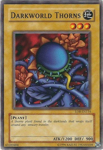 Darkworld Thorns (LOB-EN114) [Legend of Blue Eyes White Dragon (Worldwide English)]