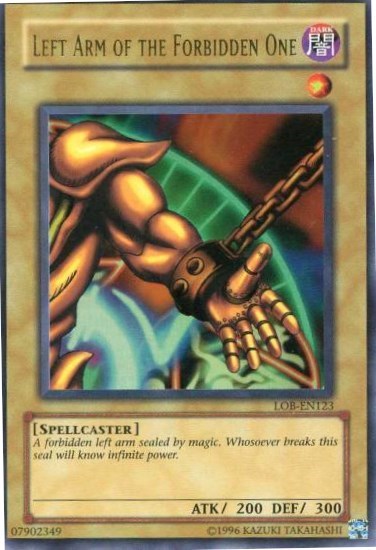 Left Arm of the Forbidden One (LOB-EN123) [Legend of Blue Eyes White Dragon (Worldwide English)]