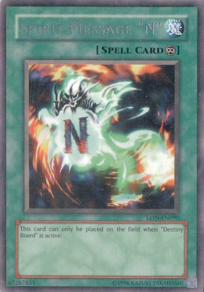 Spirit Message "N" (LON-EN090) [Labyrinth of Nightmare (Worldwide English)]