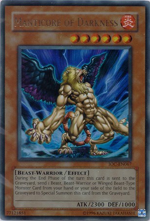 Manticore of Darkness (IOC-EN067) [Invasion of Chaos (Worldwide English)]