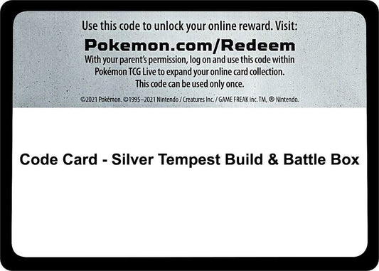 Code Card - Silver Tempest Build & Battle Box [SWSH12: Silver Tempest]