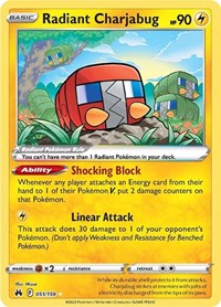 Radiant Charjabug (051/159) [SWSH: Crown Zenith]
