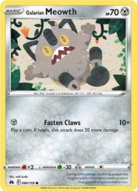 Galarian Meowth (084/159) [SWSH: Crown Zenith]