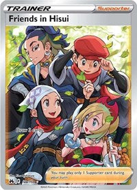Friends in Hisui (Full Art) (148/159) [SWSH: Crown Zenith]