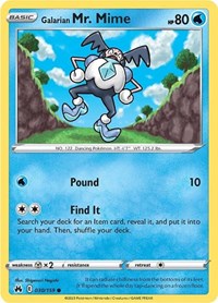 Galarian Mr. Mime (030/159) [SWSH: Crown Zenith]