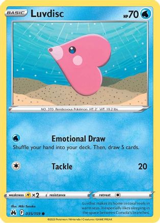 Luvdisc 035/159  Crown Zenith - Common