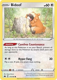Bidoof (111/159) [SWSH: Crown Zenith]