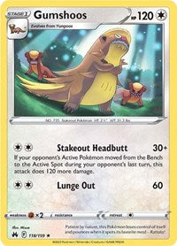 Gumshoos (118/159) [SWSH: Crown Zenith]