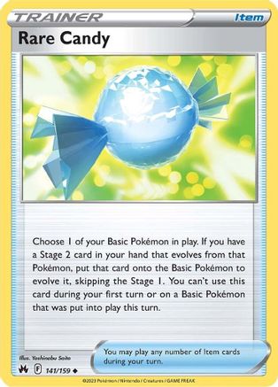 Rare Candy 141/159  Crown Zenith - Uncommon