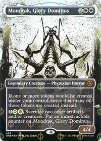 Mondrak, Glory Dominus (Showcase) (Step-and-Compleat Foil) (424) [Phyrexia: All Will Be One]