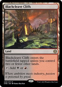 Blackcleave Cliffs (248) [Phyrexia: All Will Be One]