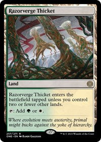 Razorverge Thicket (257) [Phyrexia: All Will Be One]
