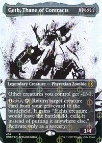 Geth, Thane of Contracts (Showcase) (Step-and-Compleat Foil) (438) [Phyrexia: All Will Be One]