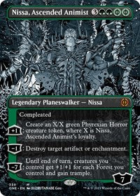Nissa, Ascended Animist (Borderless) (339) [Phyrexia: All Will Be One]