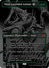 Nissa, Ascended Animist (Oil Slick Raised Foil) (362) [Phyrexia: All Will Be One]