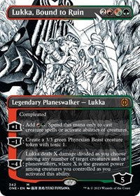 Lukka, Bound to Ruin (Borderless) (342) [Phyrexia: All Will Be One]