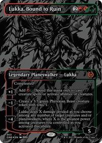 Lukka, Bound to Ruin (Oil Slick Raised Foil) (363) [Phyrexia: All Will Be One]