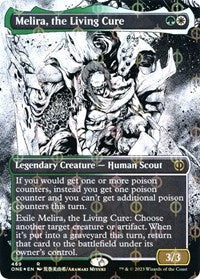 Melira, the Living Cure (Borderless) (Step-and-Compleat Foil) (469) [Phyrexia: All Will Be One]