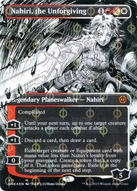 Nahiri, the Unforgiving (Borderless) (Step-and-Compleat Foil) (471) [Phyrexia: All Will Be One]