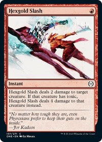 Hexgold Slash (137) [Phyrexia: All Will Be One]