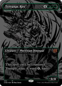 Tyrranax Rex (Oil Slick Raised Foil) (355) [Phyrexia: All Will Be One]