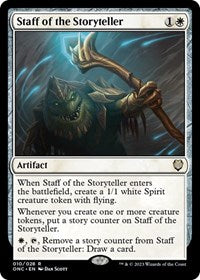 Staff of the Storyteller (10) [Commander: Phyrexia: All Will Be One]