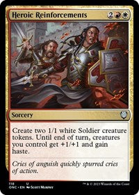 Heroic Reinforcements (118) [Commander: Phyrexia: All Will Be One]