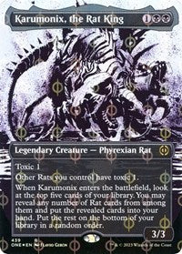 Karumonix, the Rat King (Showcase) (Step-and-Compleat Foil) (439) [Phyrexia: All Will Be One]
