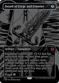 Sword of Forge and Frontier (Oil Slick Raised Foil) (359) [Phyrexia: All Will Be One]