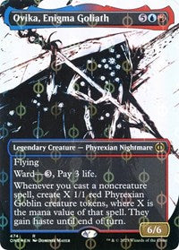 Ovika, Enigma Goliath (Showcase) (Step-and-Compleat Foil) (474) [Phyrexia: All Will Be One]
