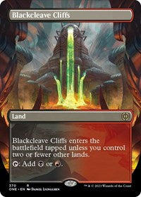 Blackcleave Cliffs (Borderless) (370) [Phyrexia: All Will Be One]