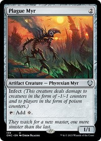 Plague Myr (139) [Commander: Phyrexia: All Will Be One]