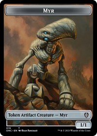 Myr // Thopter Double-Sided Token (19 // 21) [Commander: Phyrexia: All Will Be One]